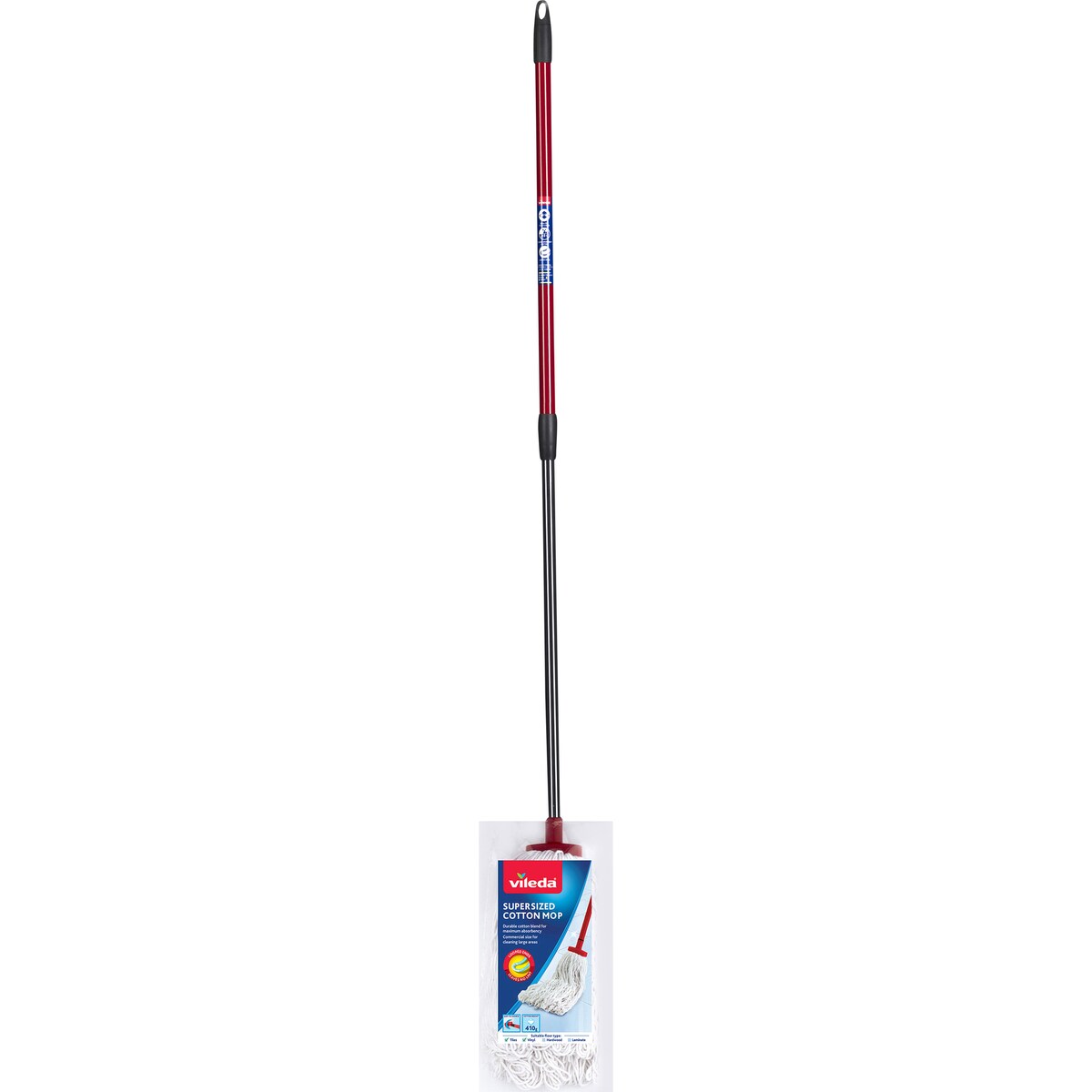 Vileda Supersized Cotton Mop with Telescopic Handle each