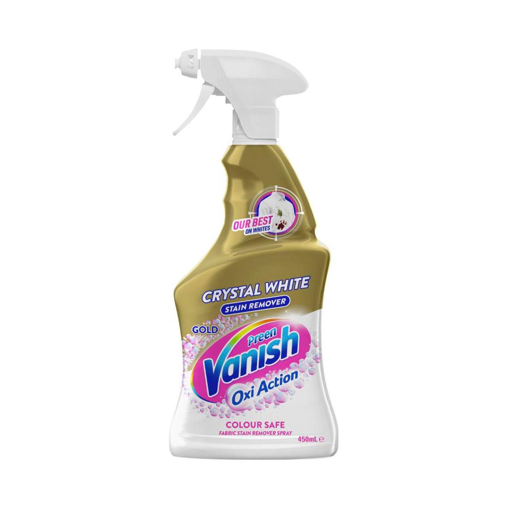 Vanish Preen Gold Oxi Action White Fabric Stain Remover Spray - 450mL