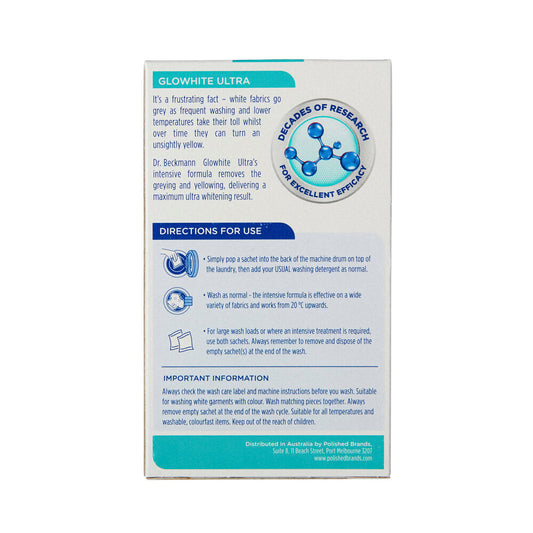 Dr Beckmann Glowhite Ultra Restores Whiteness 2x40g