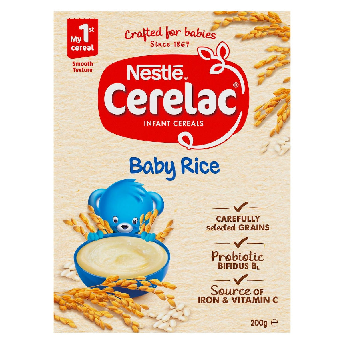 Nestle Cerelac Baby Rice Cereal 6m+ 200g