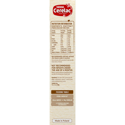 Nestle Cerelac Baby Rice Cereal From 4 Months 200g
