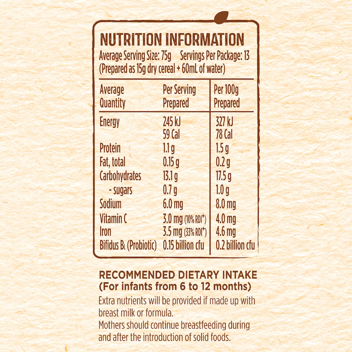Nestle Cerelac Baby Rice Cereal 6m+ 200g
