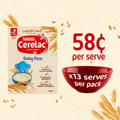 Nestle Cerelac Baby Rice Cereal 6m+ 200g