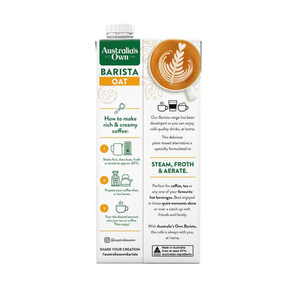 Australias Own Barista Oat Milk - 1L