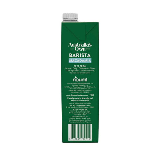 Australias Own Barista Macadamia Milk - 1L