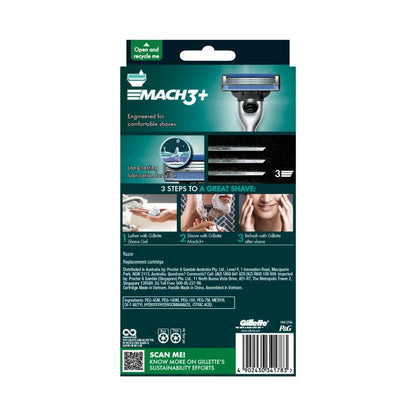 Gillette Mach3+ Razor - 1 each