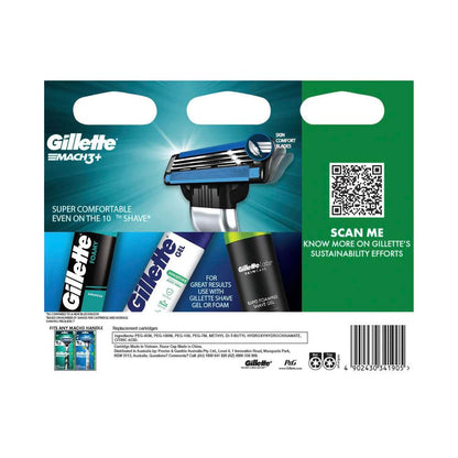 Gillette Mach3+ Razor Cartridge - 12 pack