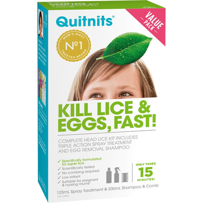 Quitnits Head Lice Treatment Complete Kit Each