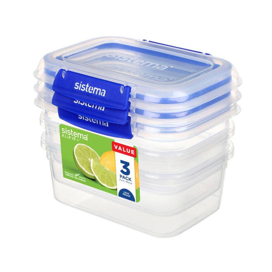 Sistema Klip It Plus Containers 1l - 3 Pack