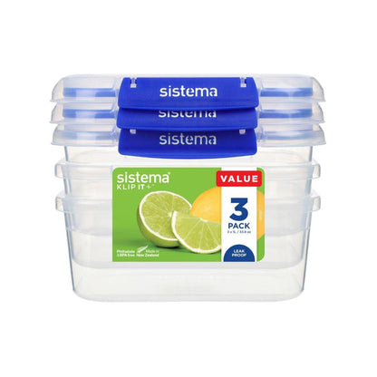 Sistema Klip It Plus Containers 1l - 3 Pack