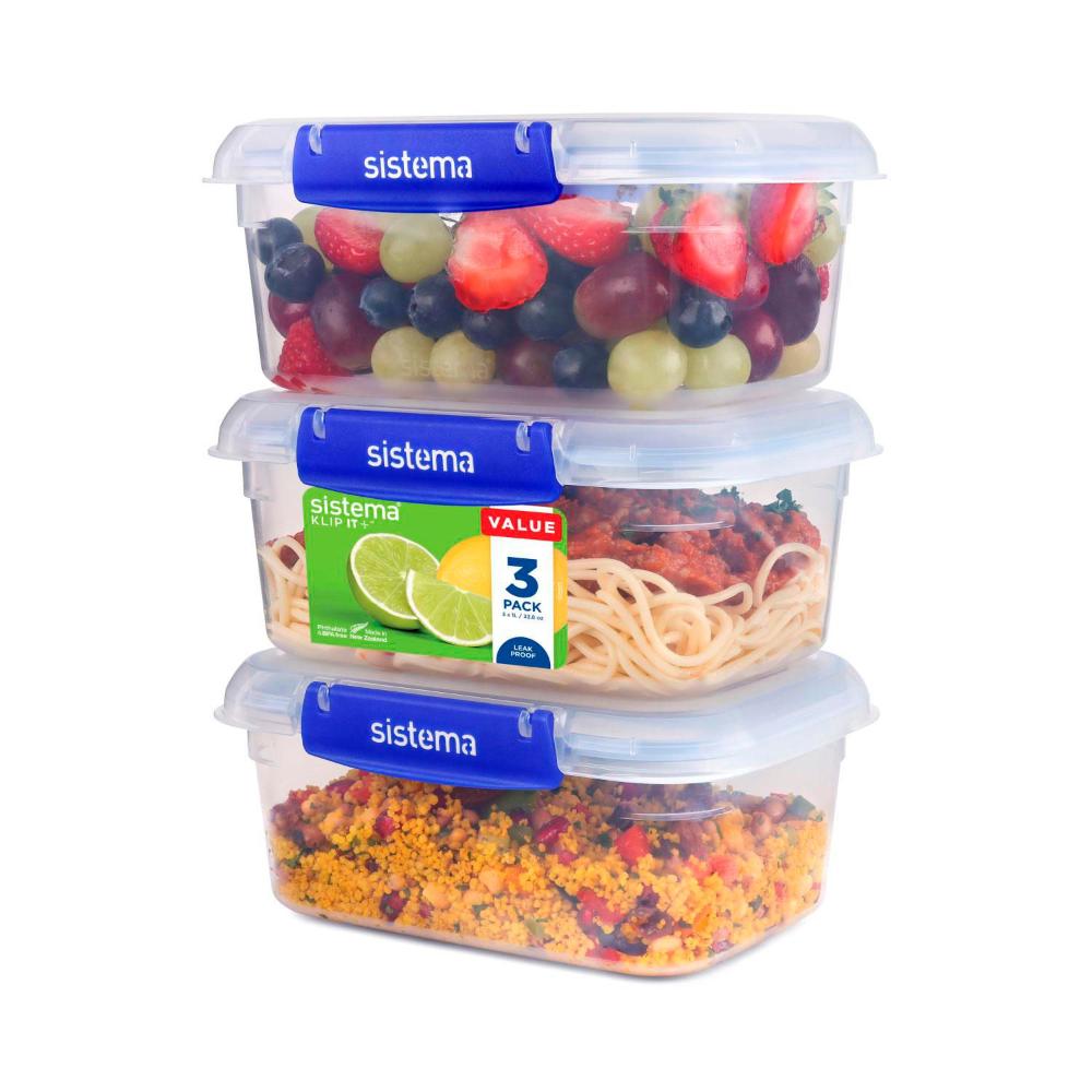 Sistema Klip It Plus Containers 1l - 3 Pack
