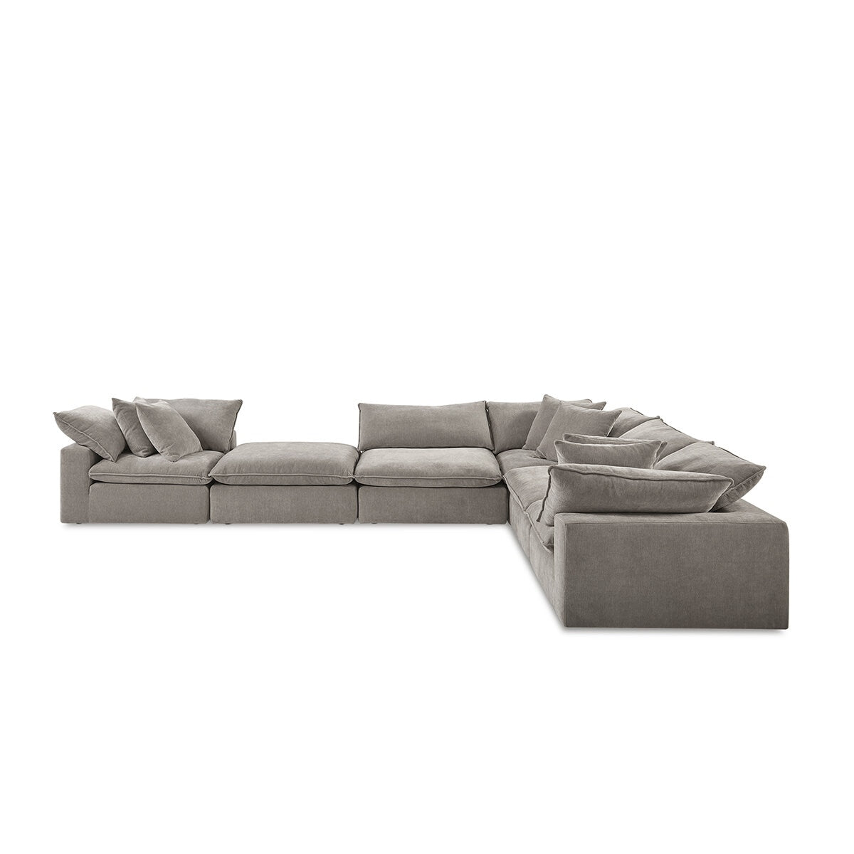 Aiden & Ivy 6 Piece Modular Sectional AI.F006C - Reversible Cushions, RDS Feather Foam