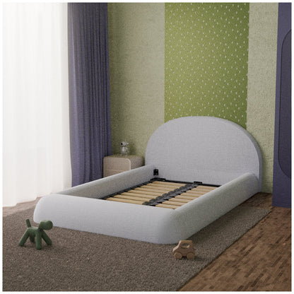 Aesthetik Kids King Single Upholstered Bed AK642524Z Grey