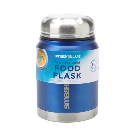 Smash Blue Stainless Steel Food Flask 500ml - 1 each