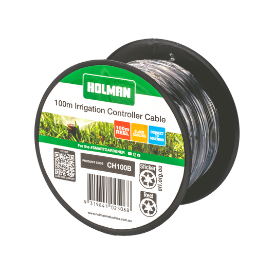 Holman 100m Irrigation Controller Cable - Black Cabling