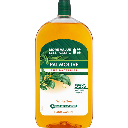Palmolive Liquid Hand Wash Antibacterial White Tea Refill 1l