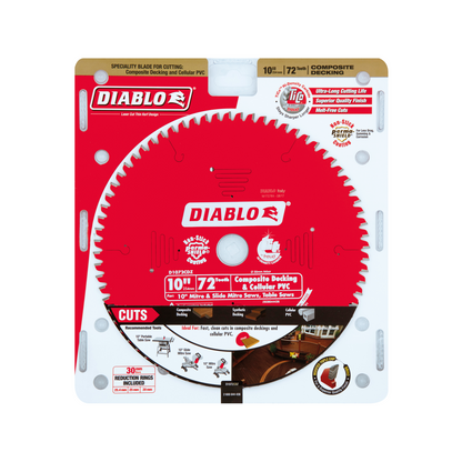 Diablo Composite Decking Saw Blade - 254mm - 72T