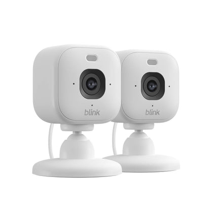 Blink Mini 2K Security Camera - 51 x 51mm - 2 Pack - White