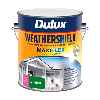 Dulux Weathershield Exterior Paint - 2L - Extra Bright Matt