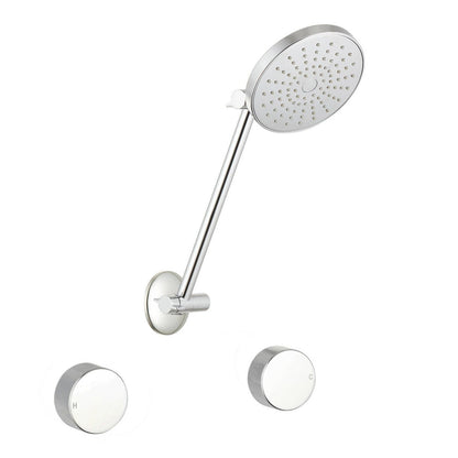 Mondella Resonance Chrome Shower Set - 1/4 Turn - 240 x 370mm