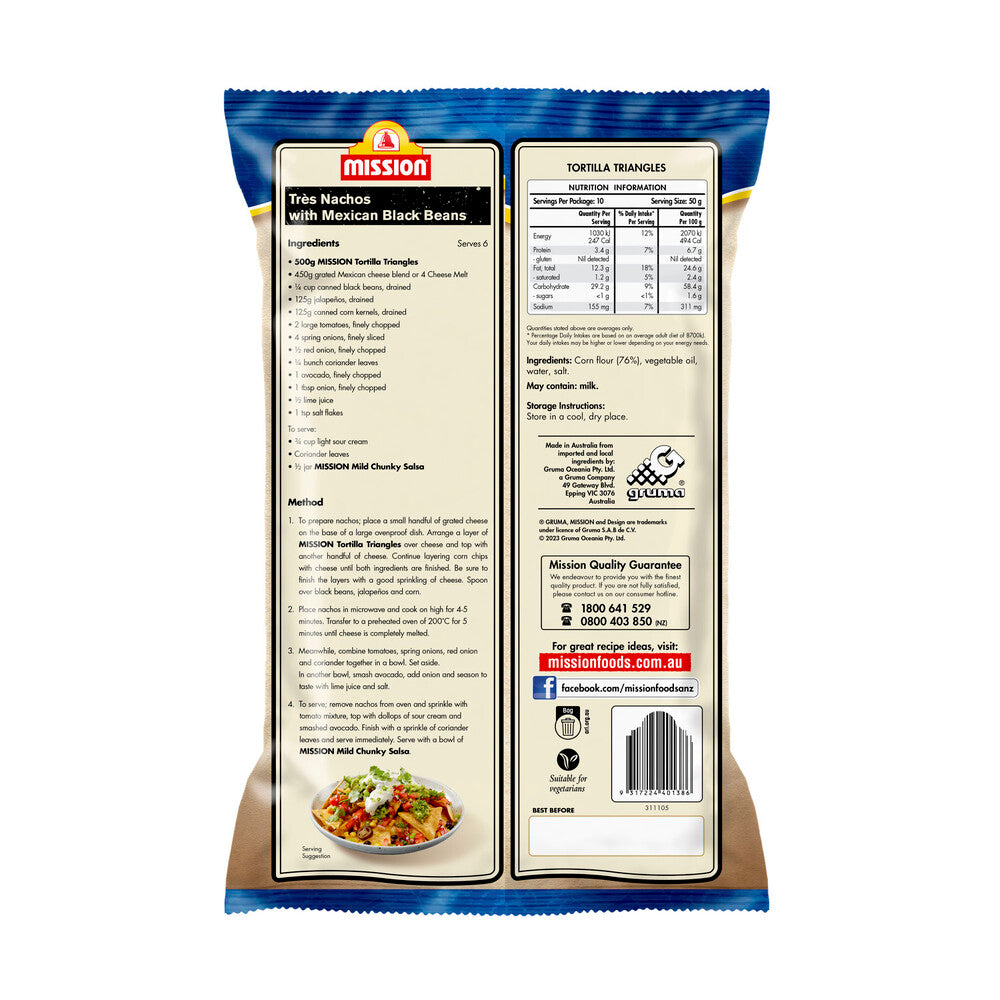 Mission Deli Style Tortilla Triangles - 500g