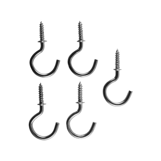 Everhang Cup Hooks - 14mm - Zinc Plated - 5 Pack