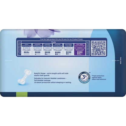 Tena Incontinence Pads Maxi Night Extra Long Length 14 Pack
