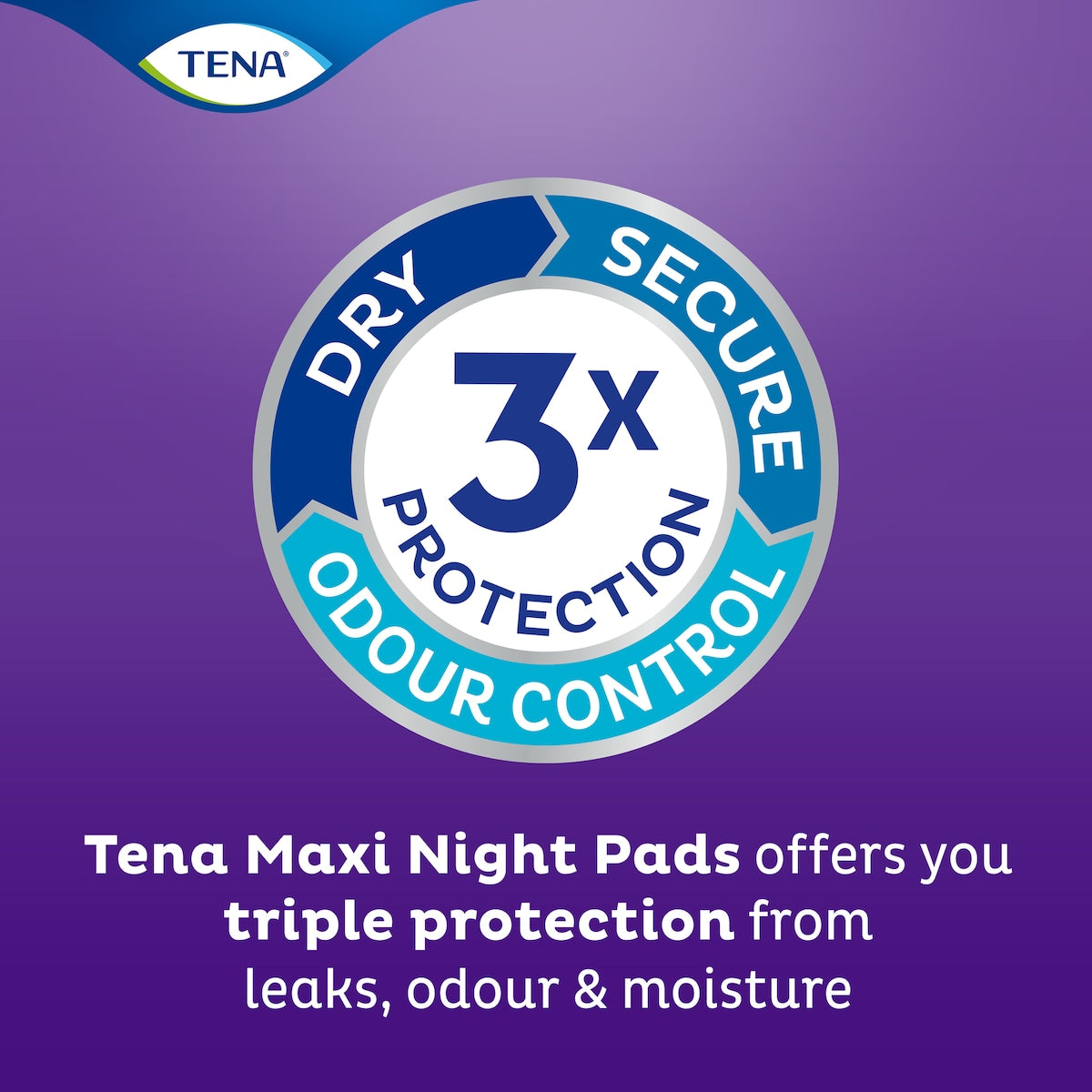Tena Incontinence Pads Maxi Night Extra Long Length 14 Pack