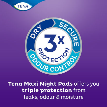 Tena Incontinence Pads Maxi Night Extra Long Length 14 Pack