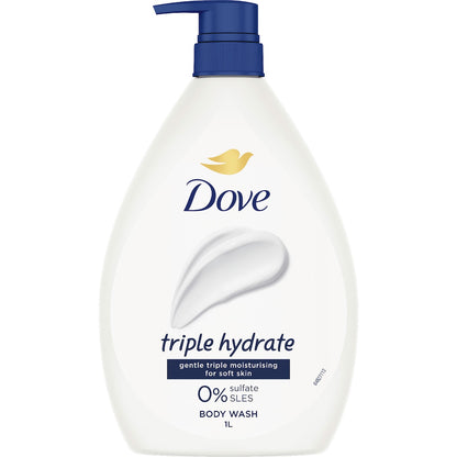 Dove Body Wash Triple Hydrate 1l