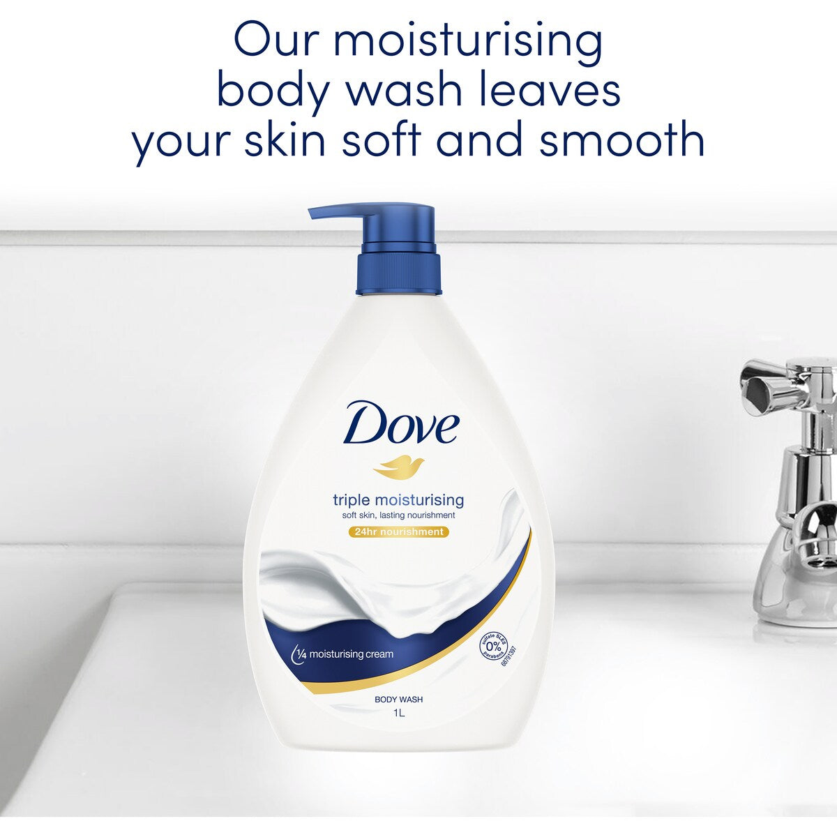 Dove Body Wash Triple Moisturising 1 L