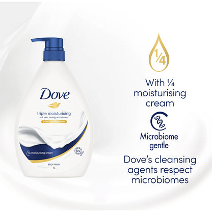 Dove Body Wash Triple Moisturising 1 L