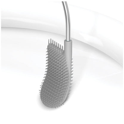 Joseph Flex Lite Toilet Brush White Grey Compact 2 Pack
