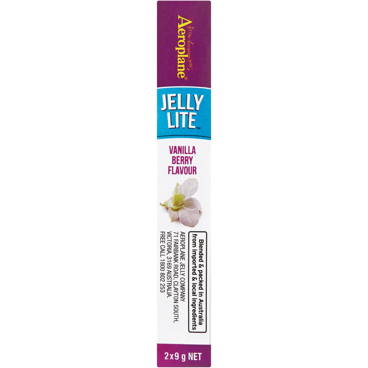 Aeroplane Jelly Lite Vanilla Berry Low Calorie Jelly Crystals 2x9g