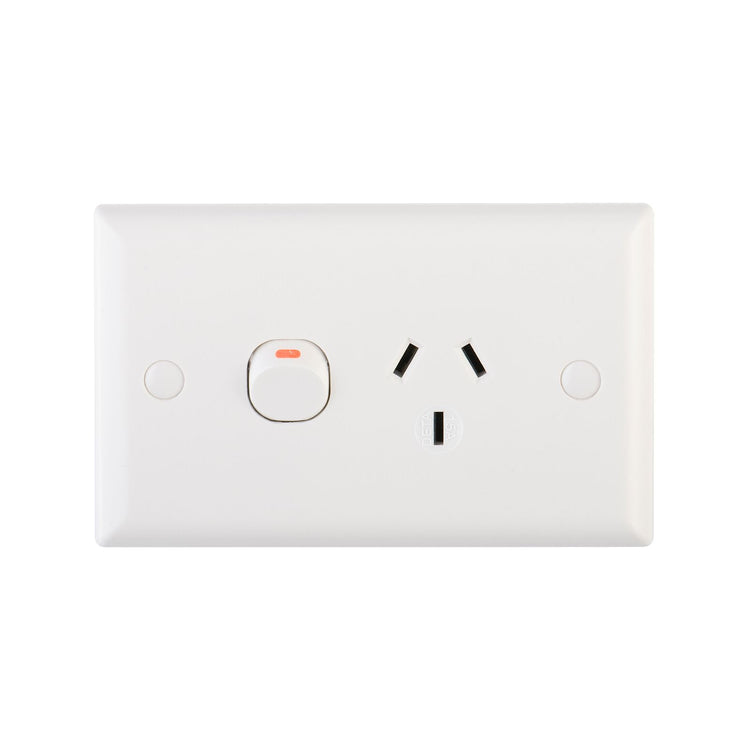 Deta 15Amp Solid Plate Single Power Point