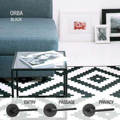 Lemaar Black Orba Security Set - 2 Piece - 65mm x 63mm x 120mm - Black