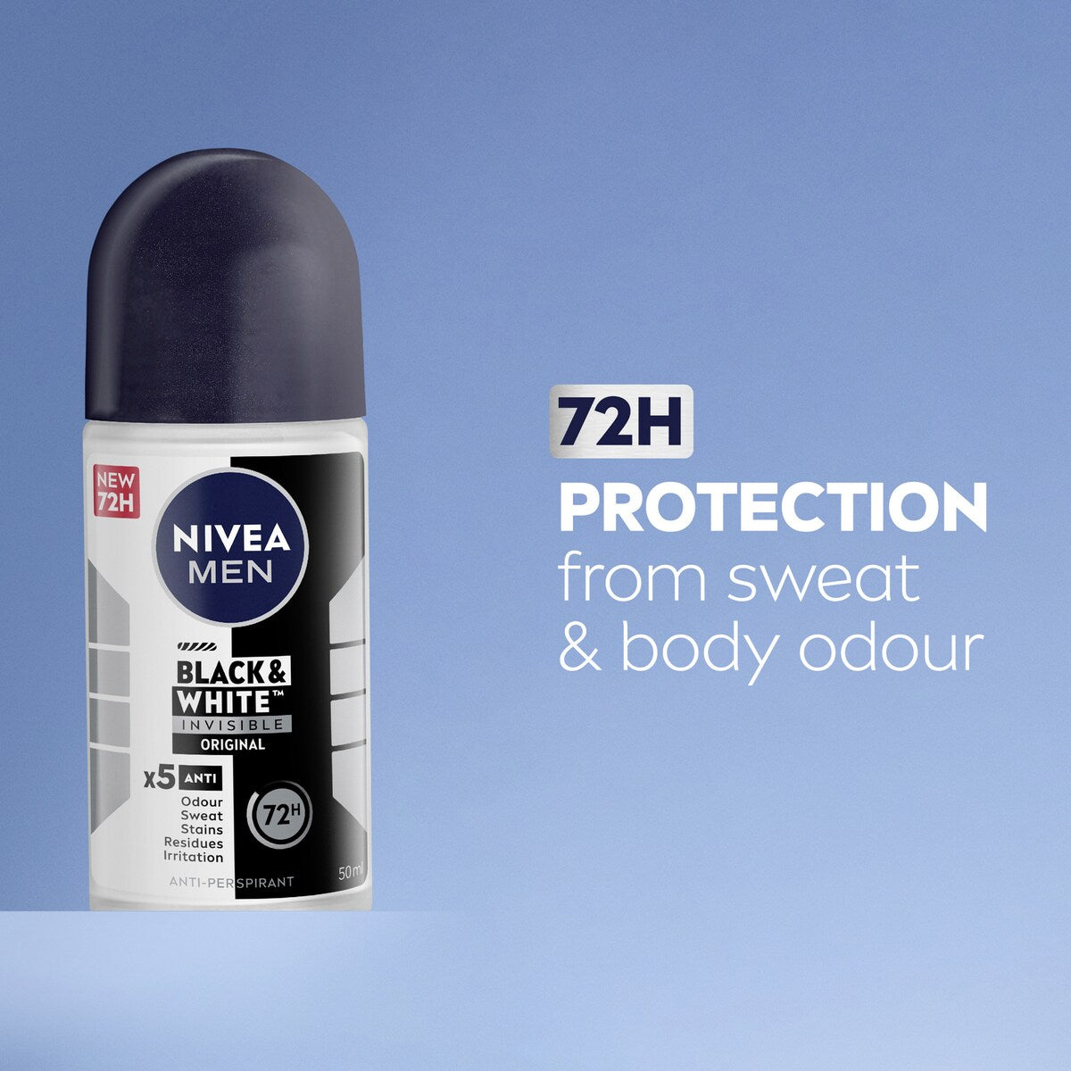 Nivea Men Black & White Original Roll On Deodorant 50ml