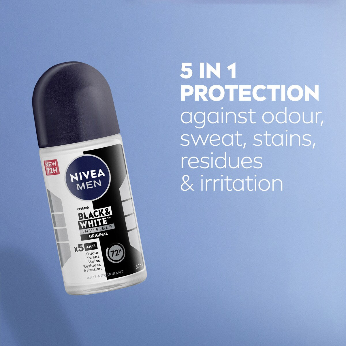 Nivea Men Black & White Original Roll On Deodorant 50ml