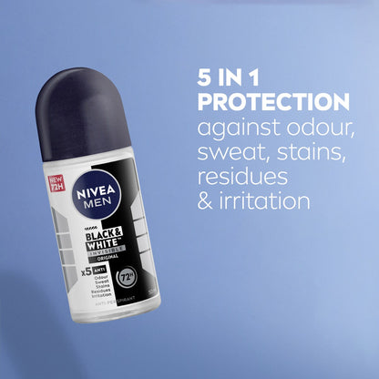 Nivea Men Black & White Original Roll On Deodorant 50ml
