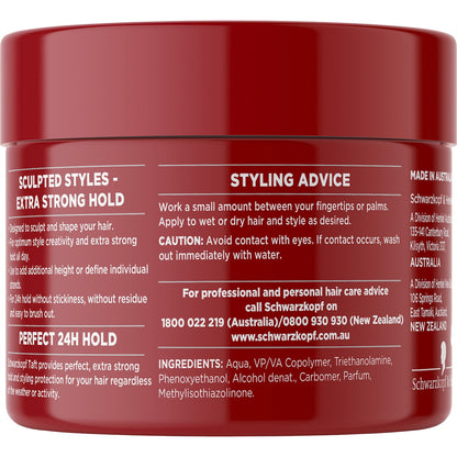 Schwarzkopf Taft Styling Hair Gel Extra Strong Hold 250g