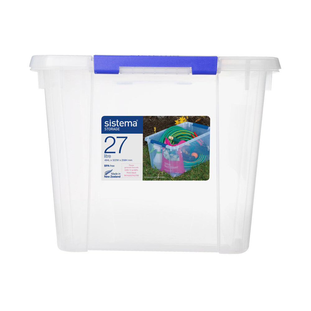 Sistema Large Storage Organiser Base & Lid 27l - 1 pack