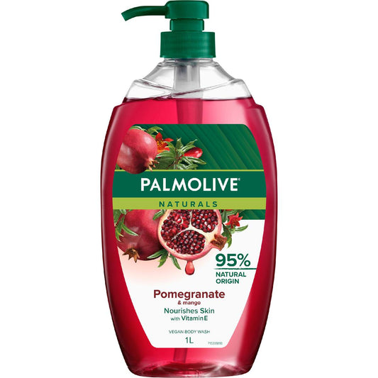 Palmolive Body Wash Shower Gel Naturals Pomegranate & Mango 1l