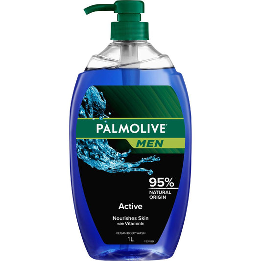 Palmolive Men's Body Wash Shower Gel Active 1l