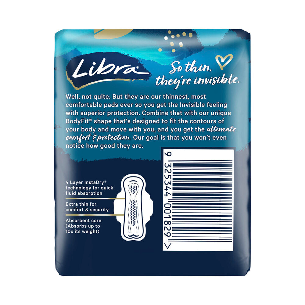 Libra Invisible Pads Super Wing - 10 pack