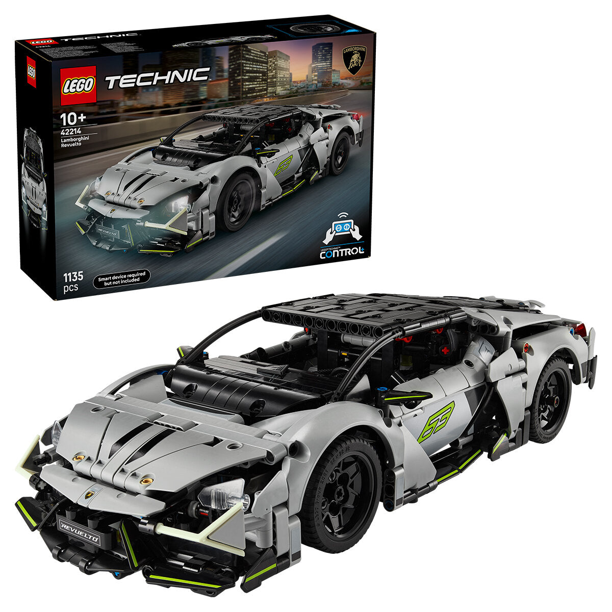LEGO Technic Lamborghini Revuelto 42214 1135-Piece Supercar Rechargeable