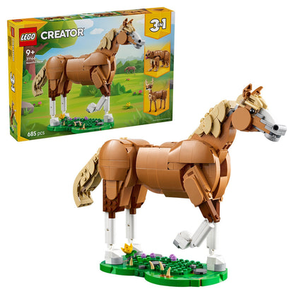 Lego Creator 3-in-1 Beautiful Horse 685-Piece Animal Toy 31166