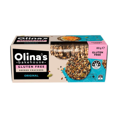 Olina's Bakehouse Gluten Free Seeded Crackers Original - 80g