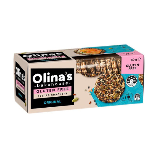 Olina's Bakehouse Gluten Free Seeded Crackers Original - 80g