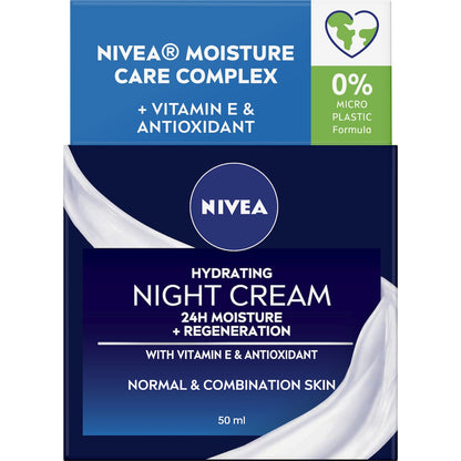 Nivea Refreshing Night Cream Face Moisturiser 50ml