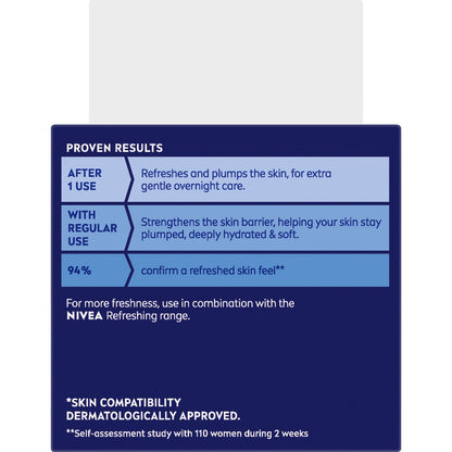 Nivea Refreshing Night Cream Face Moisturiser 50ml